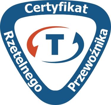 Certyfikat rzetelnego przewoźnika logo